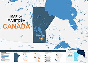 Canada maps: Keynote map of Manitoba template
