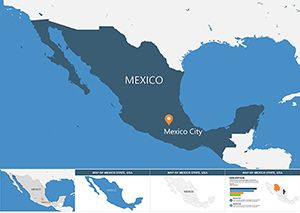 Mexico Keynote maps Templates
