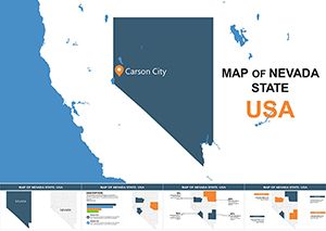 Nevada USA Keynote maps templates