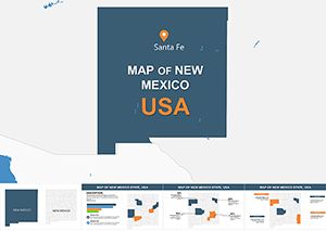 New Mexico USA Keynote map template