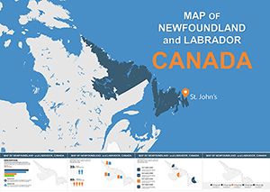 Editable Newfoundland and Labrador Keynote Maps Template