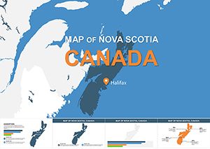 Nova Scotia Canada Keynote maps