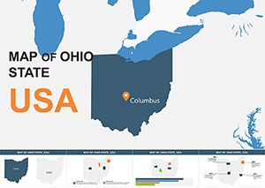 US State: Ohio Keynote map template