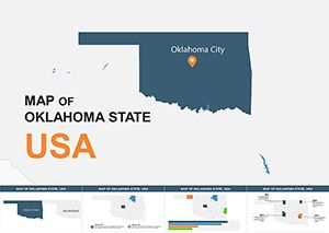 North America: Oklahoma USA Keynote map template