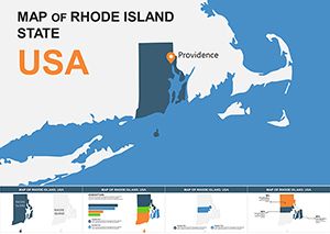 Rhode Island USA Keynote map template