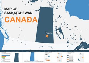 Saskatchewan Canada Keynote maps Templates