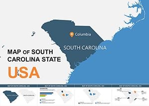 South Carolina USA Keynote maps