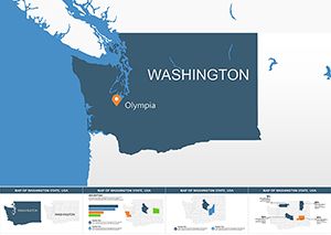 USA map: Washington Keynote maps for presentation