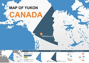 Map Canada: Keynote Maps of Yukon Territory template for presentation