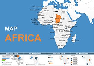 Africa maps:  Keynote Map of Africa Countries template