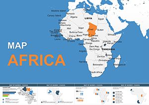 Africa Maps Keynote Template: Editable Map of African Countries