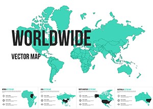 Worldwide Vector Map for Keynote Presentation - Download High-Quality Templates