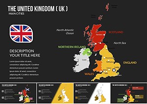 United Kingdom of Great Britain and Ireland Map Keynote Presentation