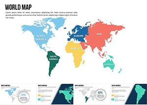 World Map Countries Keynote Presentation | Download Editable Templates