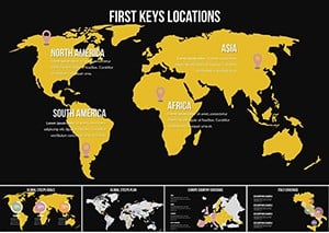 Map of Global World for Keynote Presentation