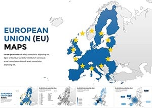 Collection EU maps: European Union Countries Keynote map template