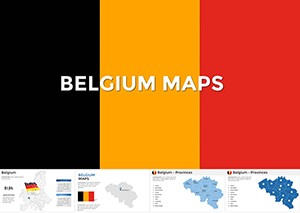 Belgium Keynote Maps Template for Professional Presentations