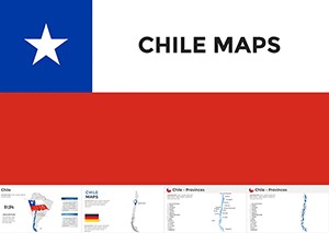 Chile Keynote Maps Templates for presentation