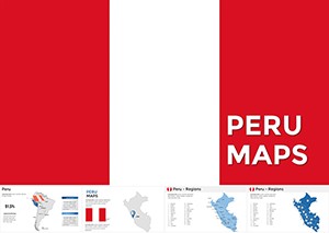 Map of Peru Presentation, Peru Keynote Maps Template