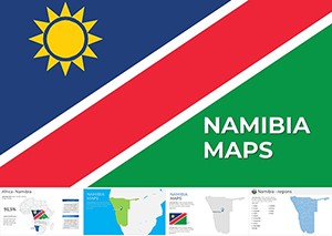 Namibia Keynote Maps - Download Customizable Templates