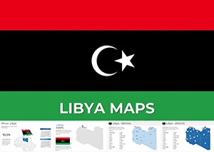Editable Libya Maps Template for Keynote Presentation