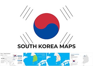 South Korea Map for Keynote Presentation