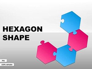 Modern Hexagon Keynote Shapes Template: Presentation