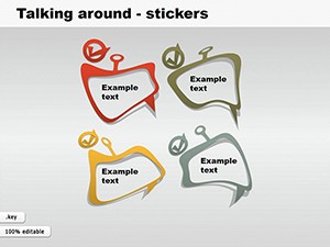Stickers Keynote Shapes Template - Editable Designs for Dynamic Presentations