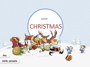 Merry Christmas Keynote shapes