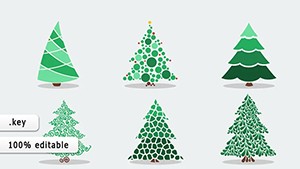 Christmas Tree Keynote shapes template