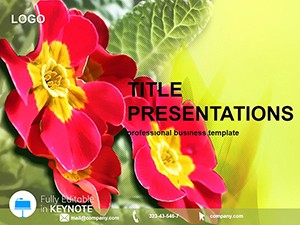 Garden Flowers Keynote Template: Presentation