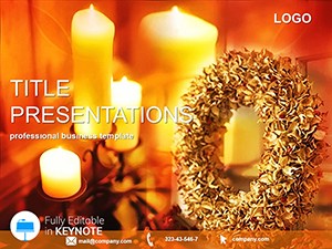 Christmas Wreath Keynote Templates - Themes