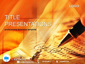 Financial Analysis Keynote Template for Presentation