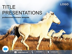 White horses Keynote templates | Keynote themes