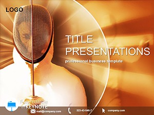 Sports Fencing Keynote Template | Download Themes