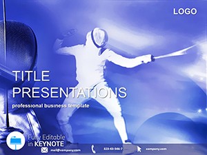 Fencing club Keynote templates