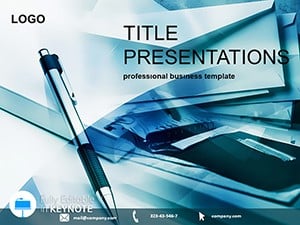Preparation of business strategy Keynote template