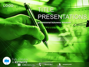 Financial Statement Preparation Keynote templates