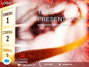 Box office chart Keynote templates