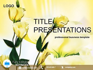 Florist flowers Keynote templates