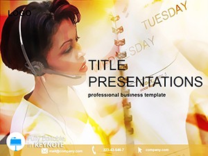 Communication Service Keynote template for presentation