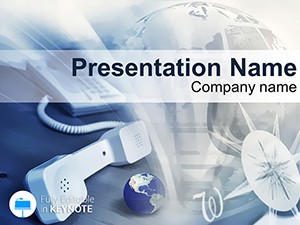 Telephone Communication World Keynote Template