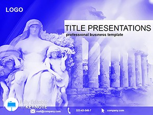 Antique Sculpture Keynote Presentation template