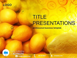 Lot of lemon Keynote templates