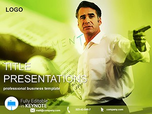Leader instructs employees Keynote Template