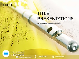 Flute Music Keynote Template | Download Background for Presentation