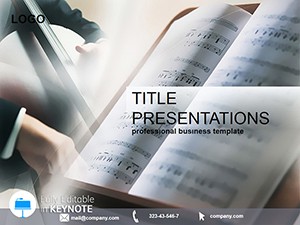 Musical notes Keynote Template