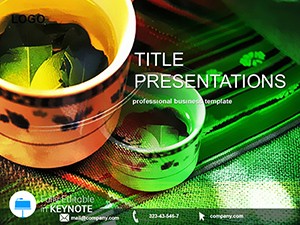 Green tea Keynote Template