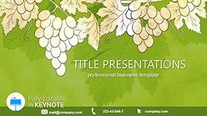Free Grapes Biology Background and Template for Keynote presentation