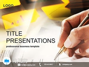 Subscribes business document Keynote Template